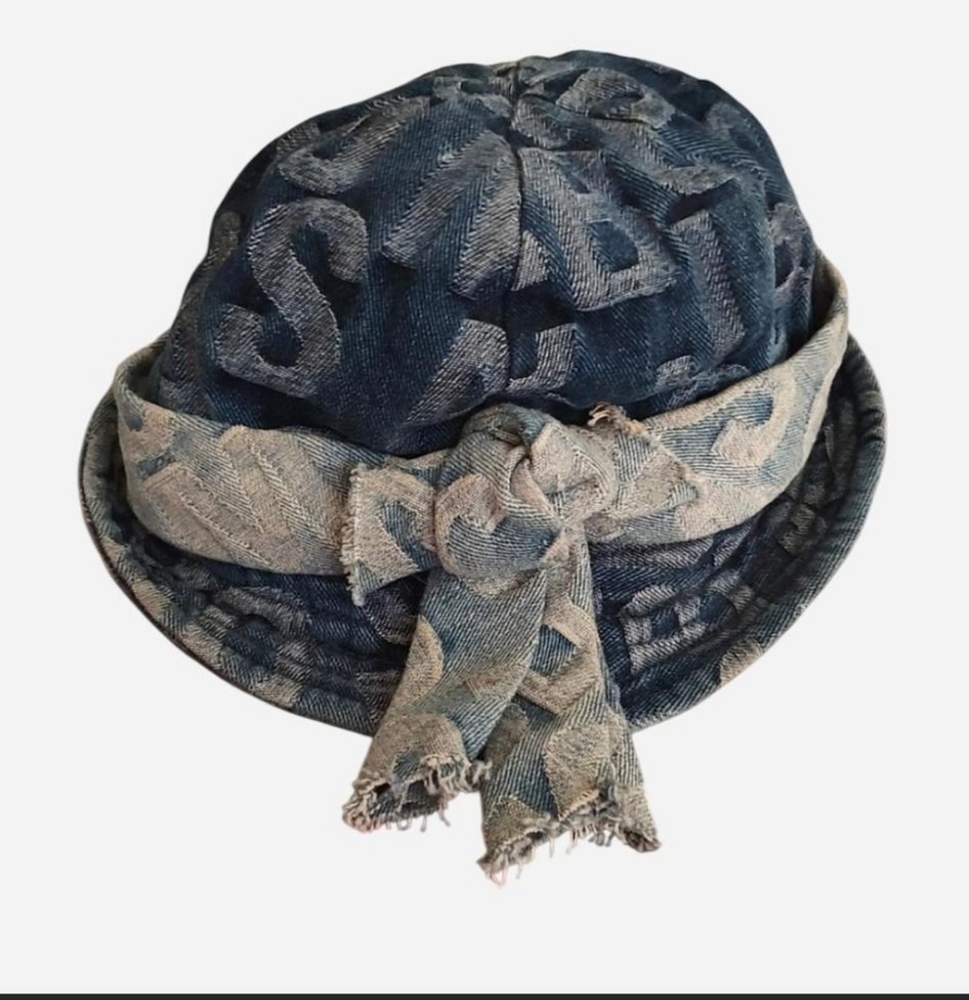 Marc By Marc Jacobs Blue Denim Logo Hat